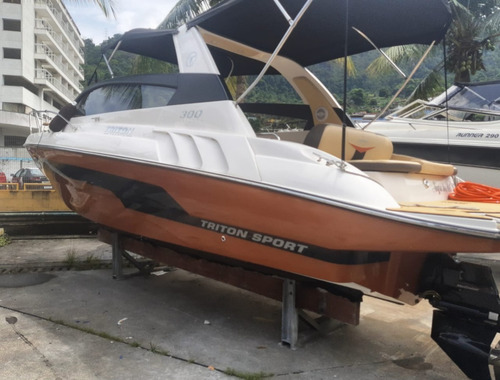 LANCHA TRITON 300 SPORT SEMI-NOVA MOTOR MERCRUISER 6.2