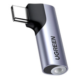 Ugreen Adaptador Usb C Para P2 Dac 90° Samsung S24 Mac iPad