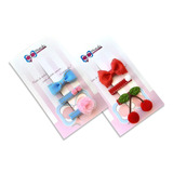 Hair Clip Infantil Bico De Pato Menina Kit Com 2 Cartelas