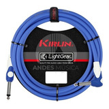 Cable Instrumento Azul Plug Angulo 3 Mts. Lgi-202-3a Kirlin