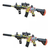 X2 Pistolas Hidrogel M4 16 Mira Funcional + Láser Premium 
