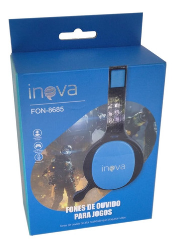 Fone De Ouvido Gamer Inova Headset Microfone Ajustável Mp3