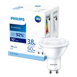 Ampolleta Philips Gu10 Ecohome 3.8w-50w Luz Fría 6500k Color De La Luz Blanco Frío