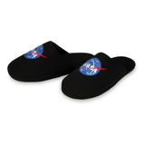 Pantufa Chinelo Astro Preto Importway Adulta Infantil 