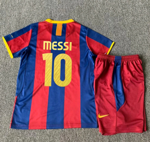 Barcelona Jersey 10-11 Kit Niño Retro Messi #10 