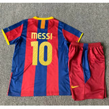 Barcelona Jersey 10-11 Kit Niño Retro Messi #10 