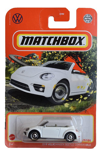 Matchbox 2019 Volkswagens Beetle Convertible, [blanco] 27/10