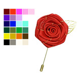 Alfiler Solapa Fistol Broche Pin Boutonniere Flor Satinada