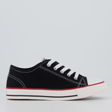 Tênis Diversão Canvas Low Infantil Preto