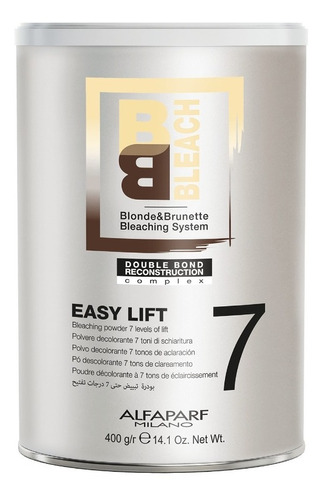 Polvo Decolorante Bb Bleach Easy Lift 7 Tonos 400gr Alfaparf