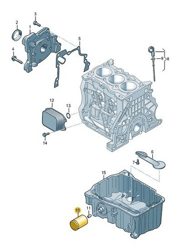 Filtro De Aceite Audi A1-a3-a4-a5-q2-q3. Foto 4
