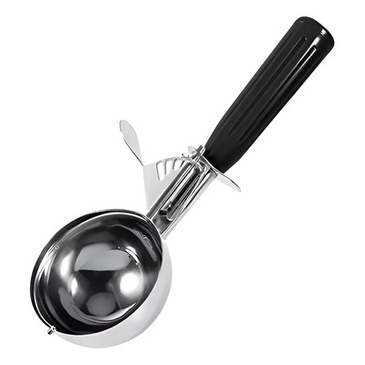 Cuchara Scoop Para Helados Negra Bola #30 Acero Profesional | MercadoLibre