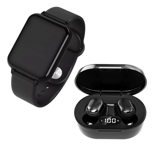 Relógio Smart Digital B57 Masculino / Feminino + Fone S/fio