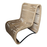 Cadeiras Para Área Externa Interna De Corda Náutica Alumínio