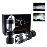 Miniproyector Led H4 Ultra Dual Con Doble Cañón Ovalado Y Lá