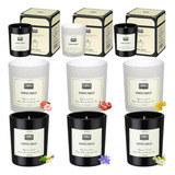 Set De 6 Velas Aromáticas De Soja En Frasco De Vidrio Para R