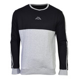 Buzo Kappa Rustico Hombre Black/grey