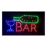 Placa Painel De Led Letreiro Bar  110v Luminoso Led Pisca