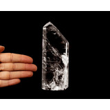 Ponta Grande Pedra Cristal 10cm Altura 498g Cod1189
