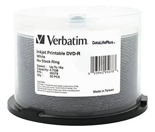 Dvd-r Verbatim Datalifeplus 50 Discs.