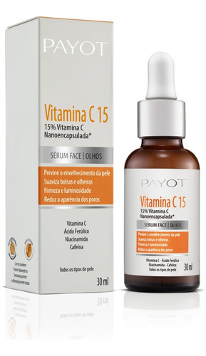 Sérum Face E Olhos - Payot Vitamina C15 - 30ml