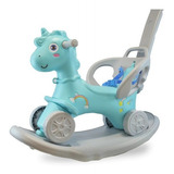 Mecedor Unicornio 3 En 1 Celeste Okbb0304