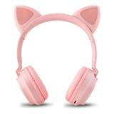 Auriculares Bluetooth Orejas De Gato Luz Led