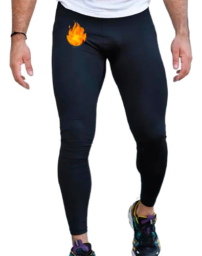 Calza Térmica Larga Hombre Ciclista Running Futbol Deportiva