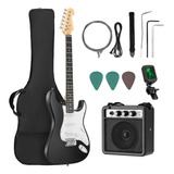 Guitarra Eléctrica Con 10 Accesorios+amplificador+afinador