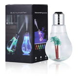 Humificador Diseño Bombillo Led Ultrasonico 400ml + Esencia 