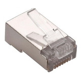 Plug Blindado Rj45 8 Contactos Cat 5e Cable Redondo Steren