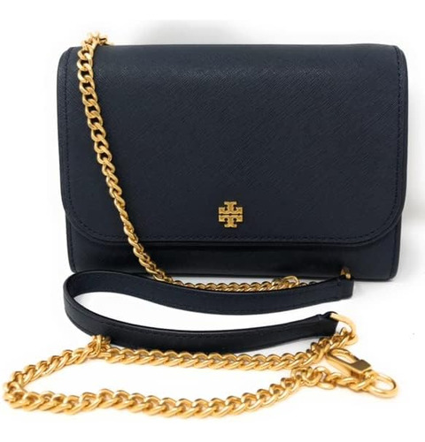 Cartera Con Cadena Emerson De Tory Burch, Bandolera, Azul Ma