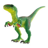 Schleich Dinosaurios Juguete Velociraptor, Verde +libro