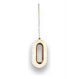 Pendente Cristal Oval Moderno Dourado Luminária 7w Bivolt