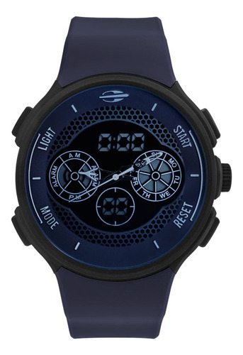 Relógio Mormaii Masc. Action Acqua Anadigi Azul Mo1608b/8c