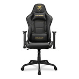 Silla Gamer Deportiva Cougar Armor Elite Royal Negro/dorado Color Negro