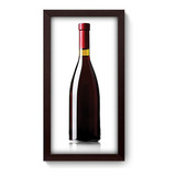 Quadro Decorativo - Garrafa De Vinho - 19cm X 34cm - 070qdc