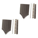 2 Sets Kalimba De 17 Teclas Teclas De Pulgar Piano De P...