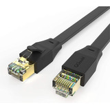 Cable De Red Cat8 Ethernet Conector Rj45 40 Gbps Plano 1.8m