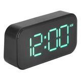 Dsv Reloj Despertador Digital Usb, Espejo Recargable Con