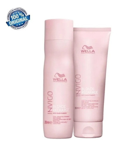 Wella Invigo Blonde Recharge Shampoo 250ml + Cond 200ml