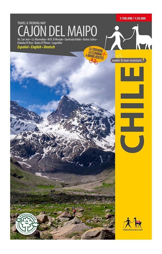 Zona Central - Mapa Trekking Chile / Cajón Del Maipo