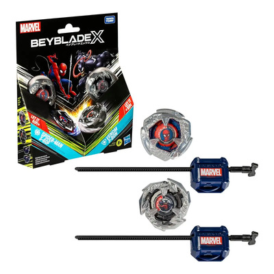 Pack x2 Spider-man 3-60f Vs Venom 3-80n Rojo Takara Tomy Beyblade X | Envío gratis