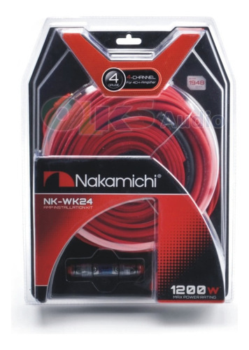 Kit Instalación Amplificador 4 Canal Cal 4 Nakamichi Nk-wk24
