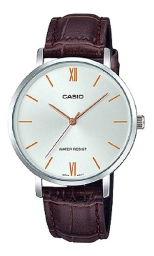 Reloj Mujer Casio Ltp-vt01l Cuero Slim Fino Impacto Online