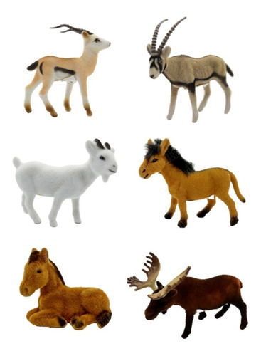 Animales De Selva Felpa Pack X 6  