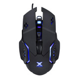 Mouse Vx Gaming Galatica 2400dpi Led Azul Vinik Cor Preto/azul