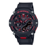 Reloj Casio G-shock Ga-2200bnr-1a Original E-watch Color De La Correa Negro Color Del Bisel Negro Color Del Fondo Negro