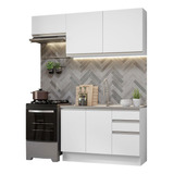 Armario De Cocina Compacto 180cm Glamy Madesa Color Blanco