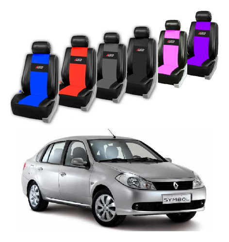 Fundas Cubre Asientos Para Auto Cuerina Renault Symbol 